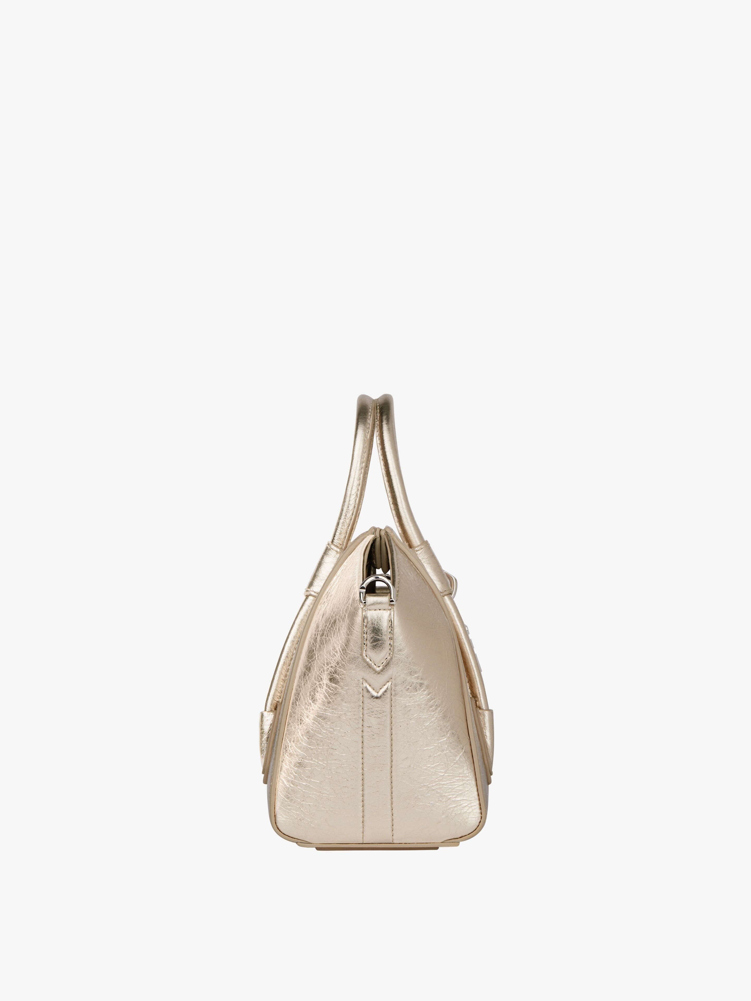 Givenchy o1srvl11e0325 Size: OS / Mini Antigona Lock Bag Beige Size ONE SIZE - 4 Thumbnail