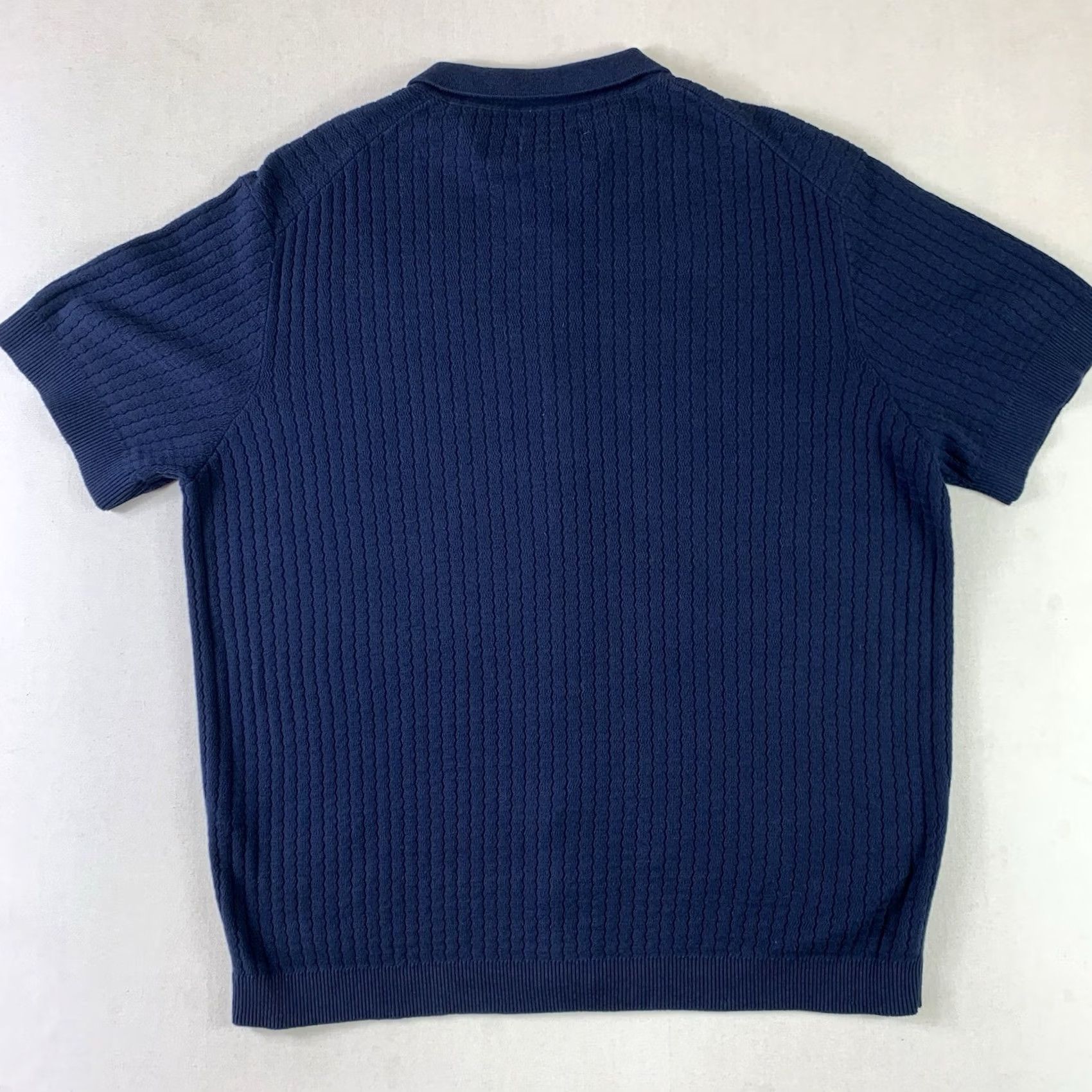 Vintage the Commons Shirt Mens XL Blue Knit Button-Up Casual Short sleeve Size US XL / EU 56 / 4 - 6 Thumbnail
