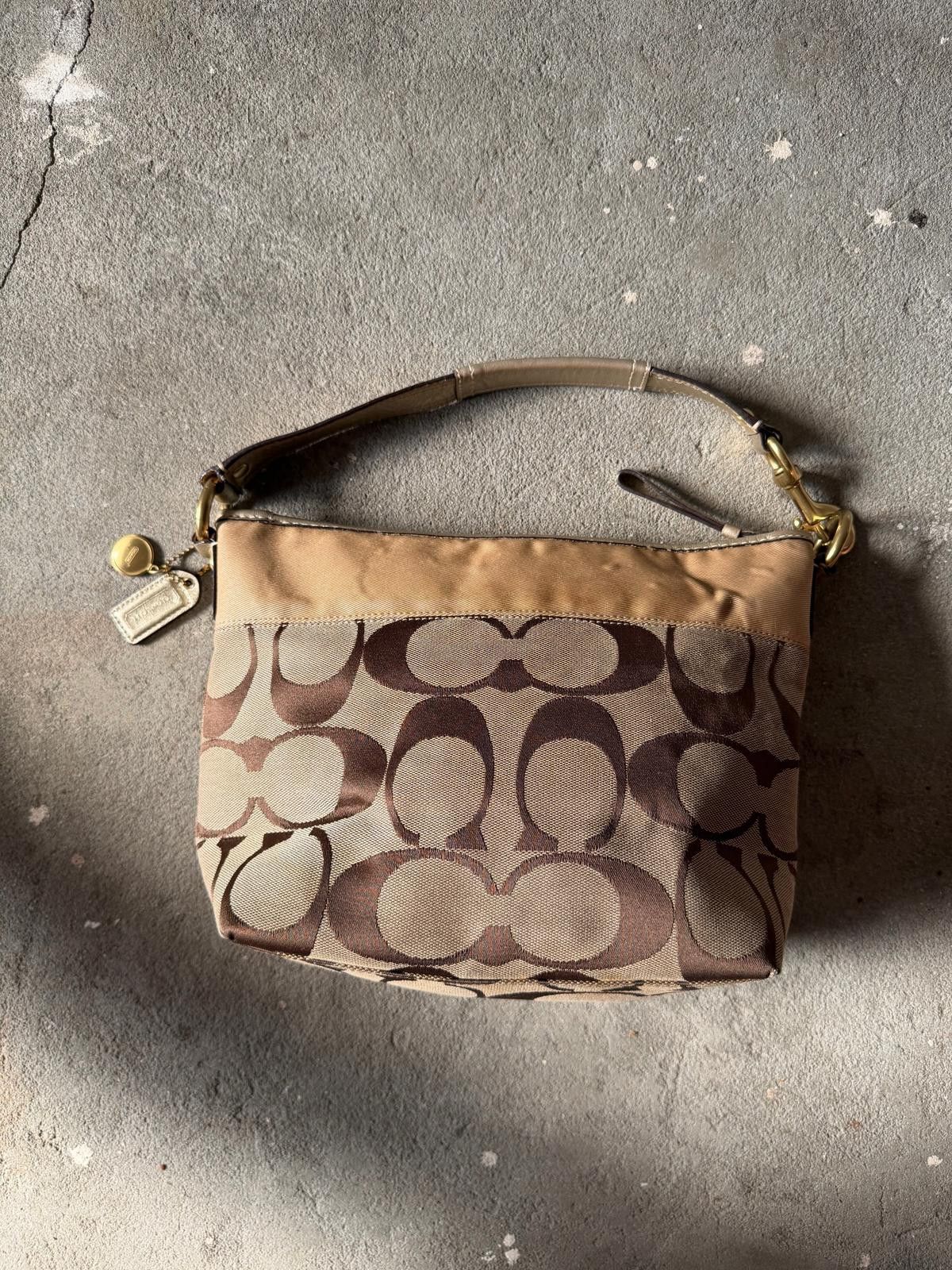 Coach Coach Signature Legacy Shoulder Bag Beige/Gold Size ONE SIZE - 6 Thumbnail