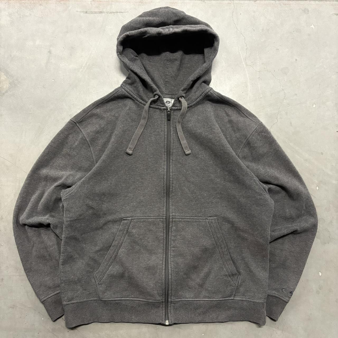 Vintage Crazy Vintage Y2K/2000s Blank Grey Zipup Hoodie! Size US M / EU 48-50 / 2 - 1 Thumbnail