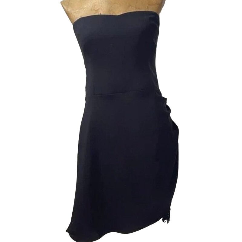 NEW AMANDA UPRICHARD REVOLVE Black Mini Strapless Dress XS