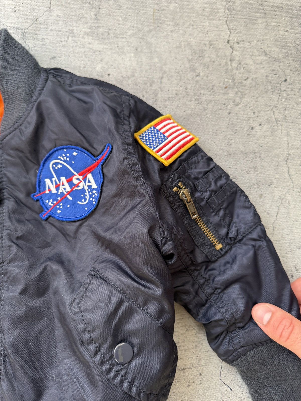 Alpha Industries Vintage Alpha Industries Bomber Jacket MA-1 children size Size US XXS / EU 40 - 4 Thumbnail