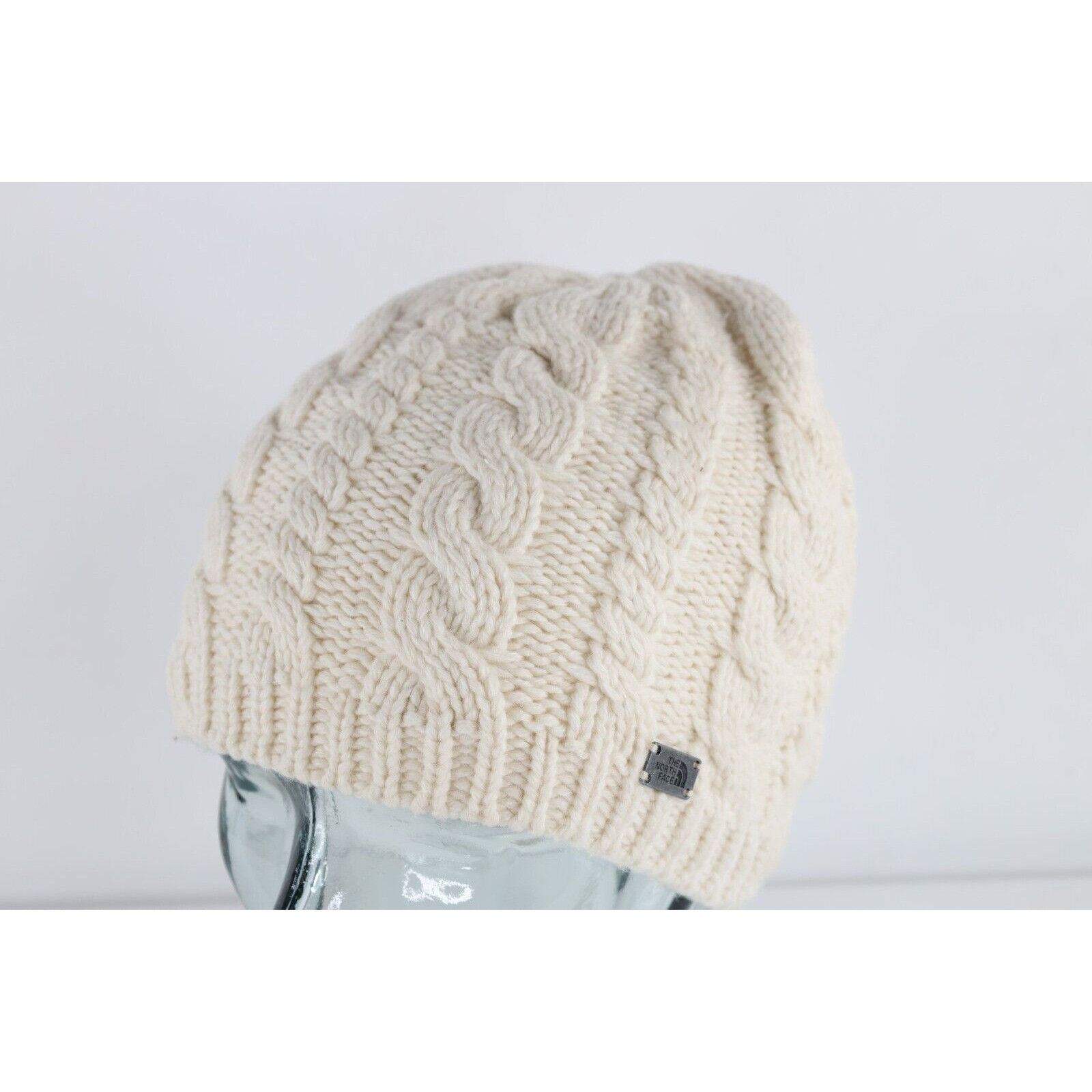 The North Face The North Face Spell OutWool Chunky Cable Knit Beanie Hat Size ONE SIZE - 1 Thumbnail