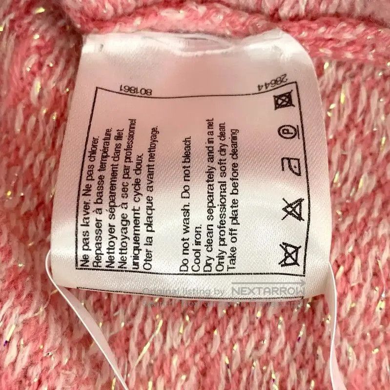 Chanel Chanel Pink Cashmere Women's Pullover Sweater . Size L / US 10 / IT 46 - 8 Thumbnail