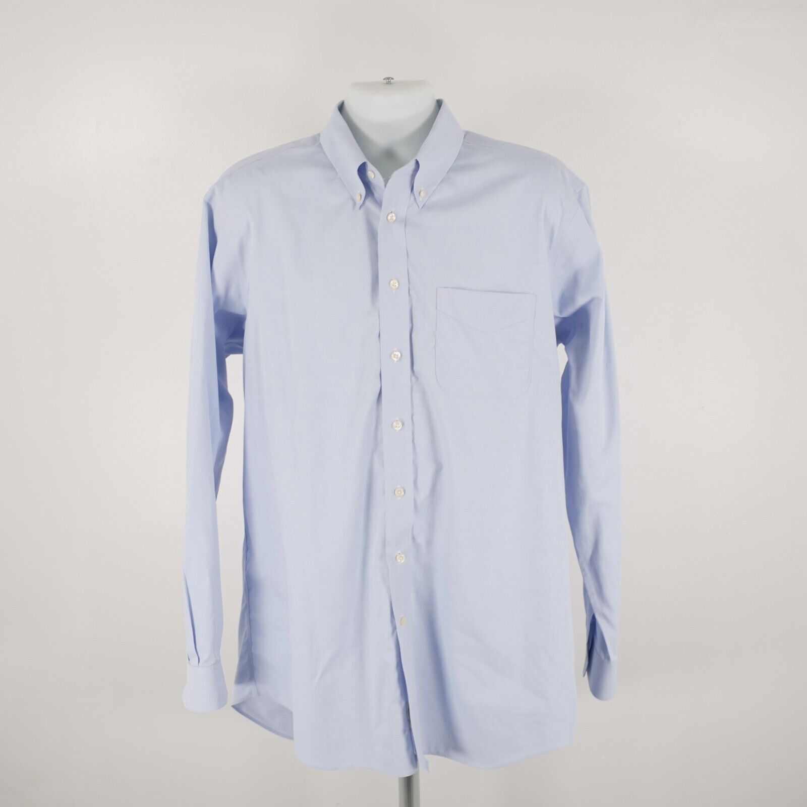 Paul Fredrick DAMAGED Paul Fredrick Blue Non Iron 17 / 37 Button Down Two Size US XL / EU 56 / 4 - 5 Thumbnail