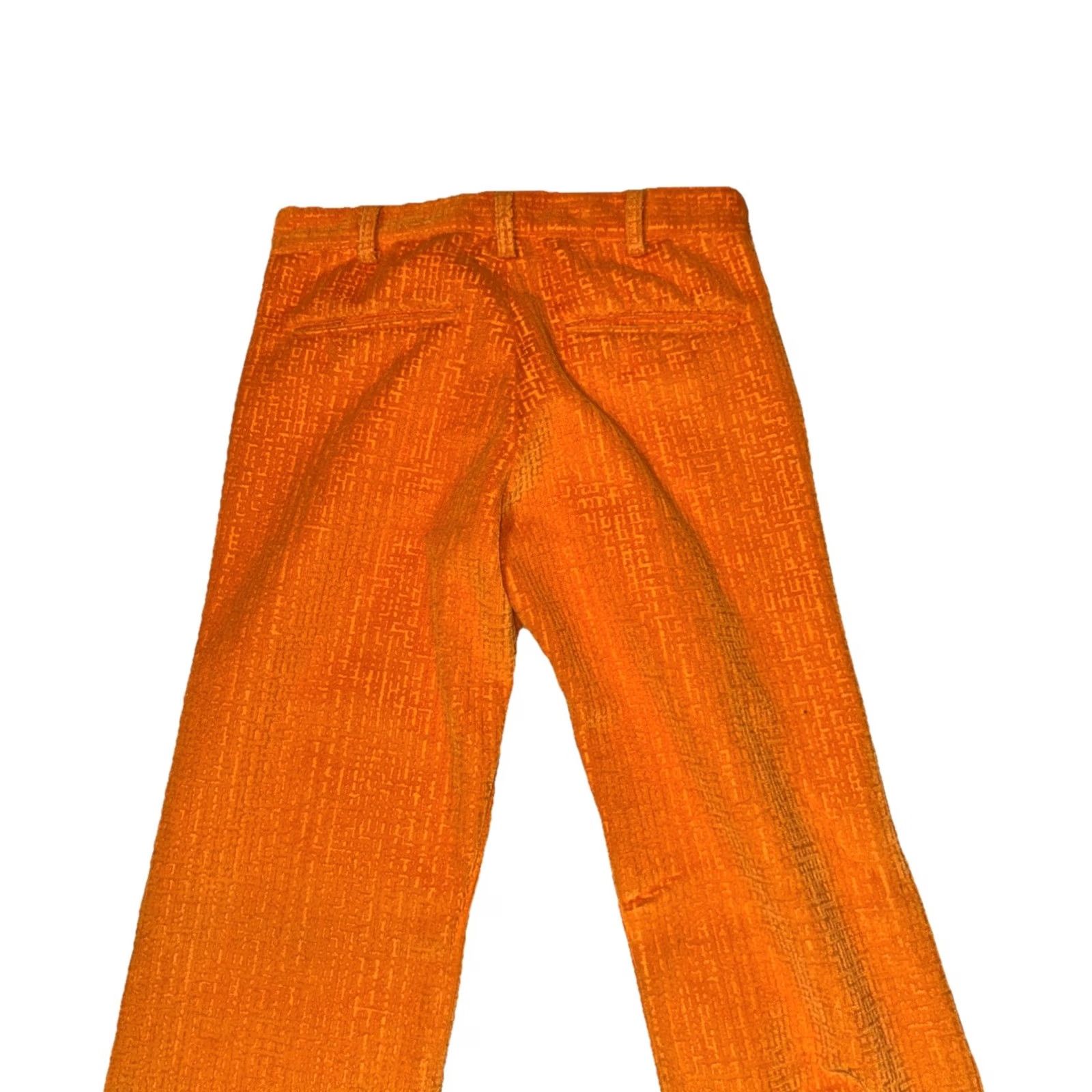 Vintage VINTAGE Aaardvark's Odd Ark Pants Sz 28 Orange Corduroy Flared Bell Bottoms Made In USA Size 28" / US 6 / IT 42 - 7 Thumbnail