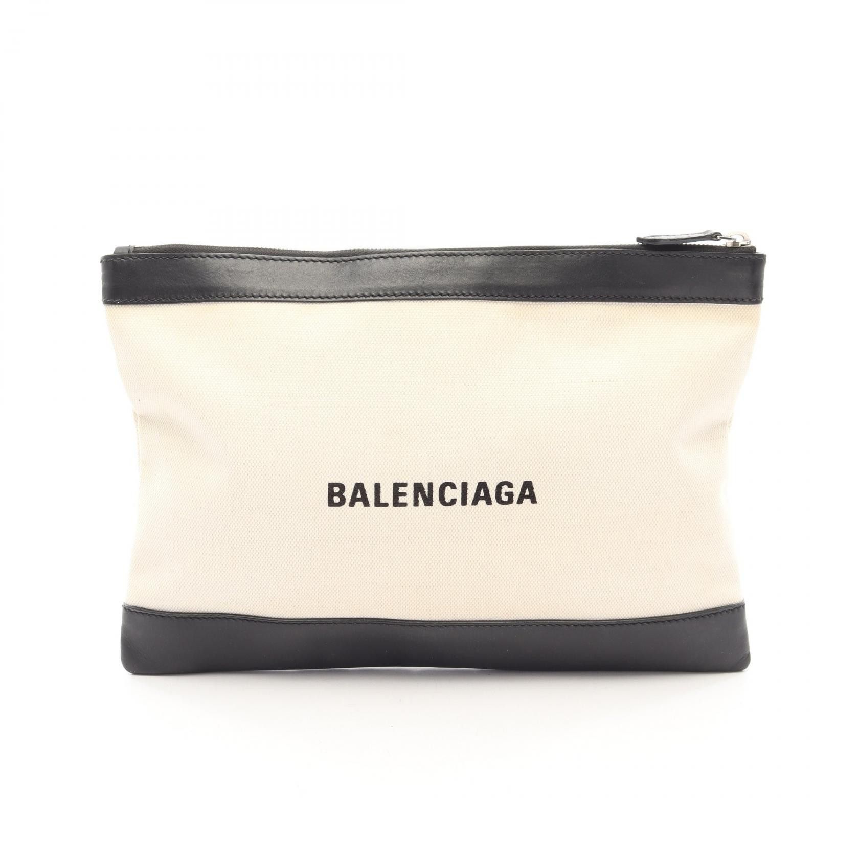 Balenciaga Balenciaga Balenciaga Navy Clip M clutch bag Leather Clutch Bag 373834 DUTY FREE for USA Size ONE SIZE - 1 Thumbnail