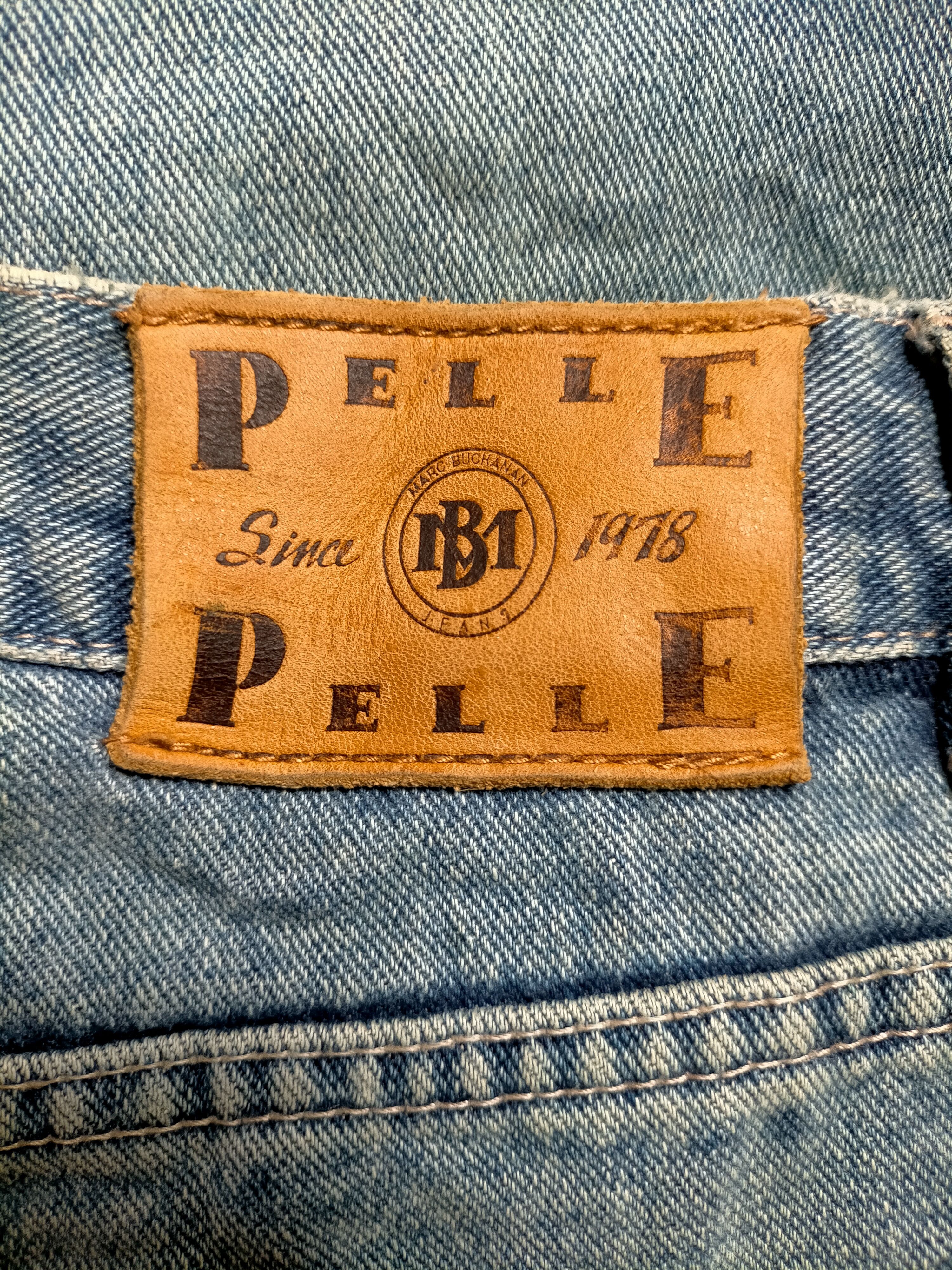 Pelle Pelle Pelle Pelle Marc Buchanan Embroidered Baggy Jeans Size US 36 / EU 52 - 21 Thumbnail