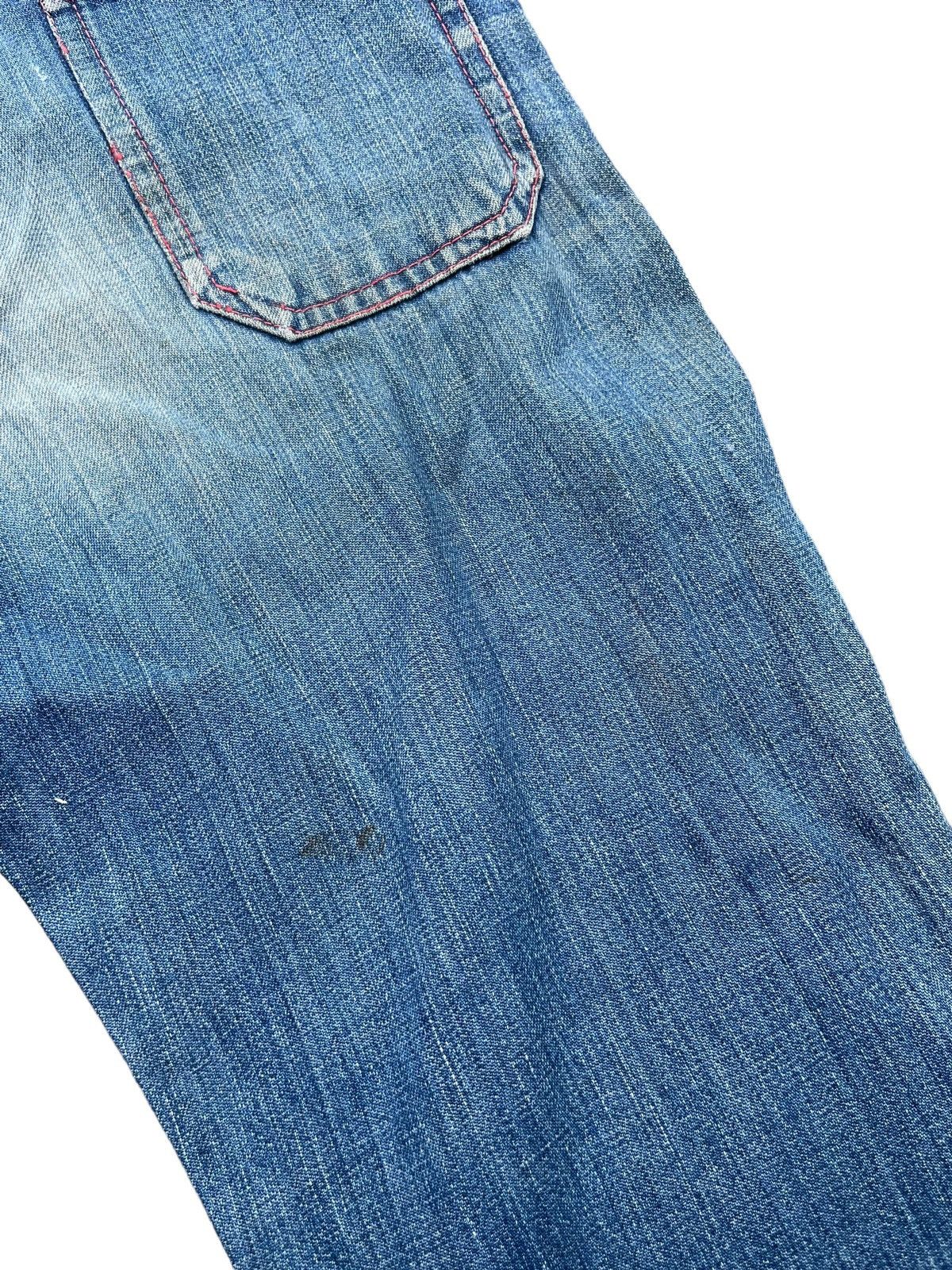 Japanese Brand Vintage Flare Jeans East Faded Denim Size 29" - 12 Thumbnail