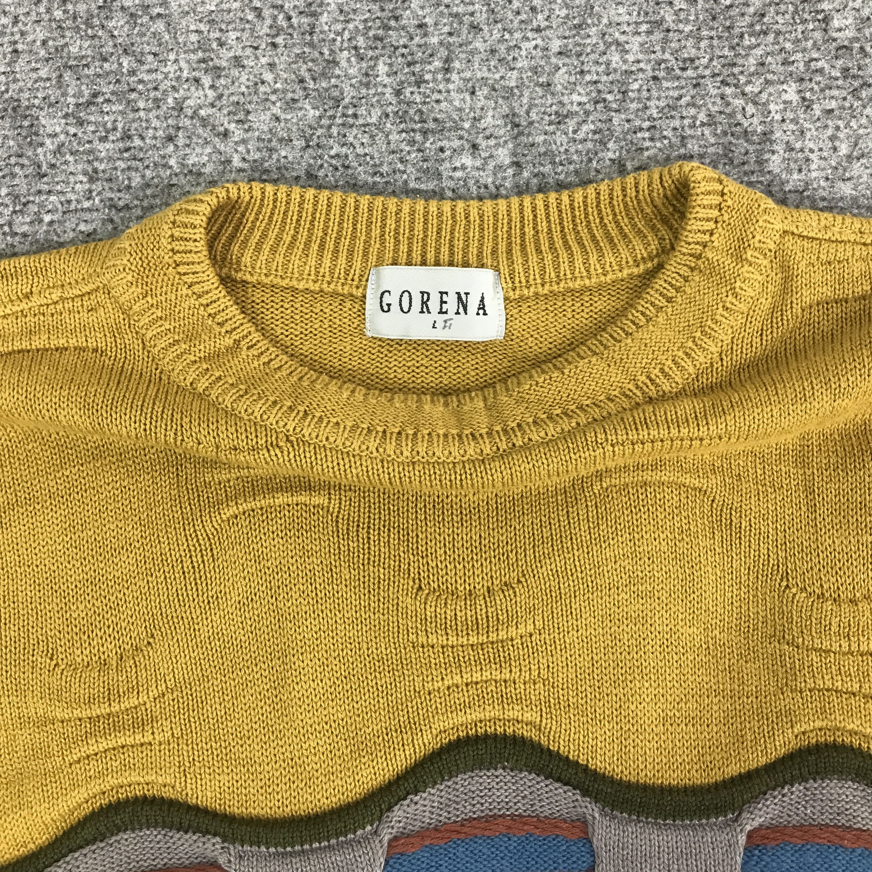 Japanese Brand gorena Japan Multicolour Knitwear Jacket K113B17 Size US L / EU 52-54 / 3 - 6 Thumbnail