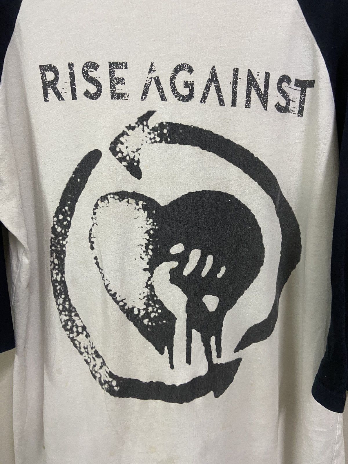 Band Tees × Vintage Rise Against Shirt Rock Band Raglan Graphic Crew Neck 3/4 Size US L / EU 52-54 / 3 - 3 Thumbnail