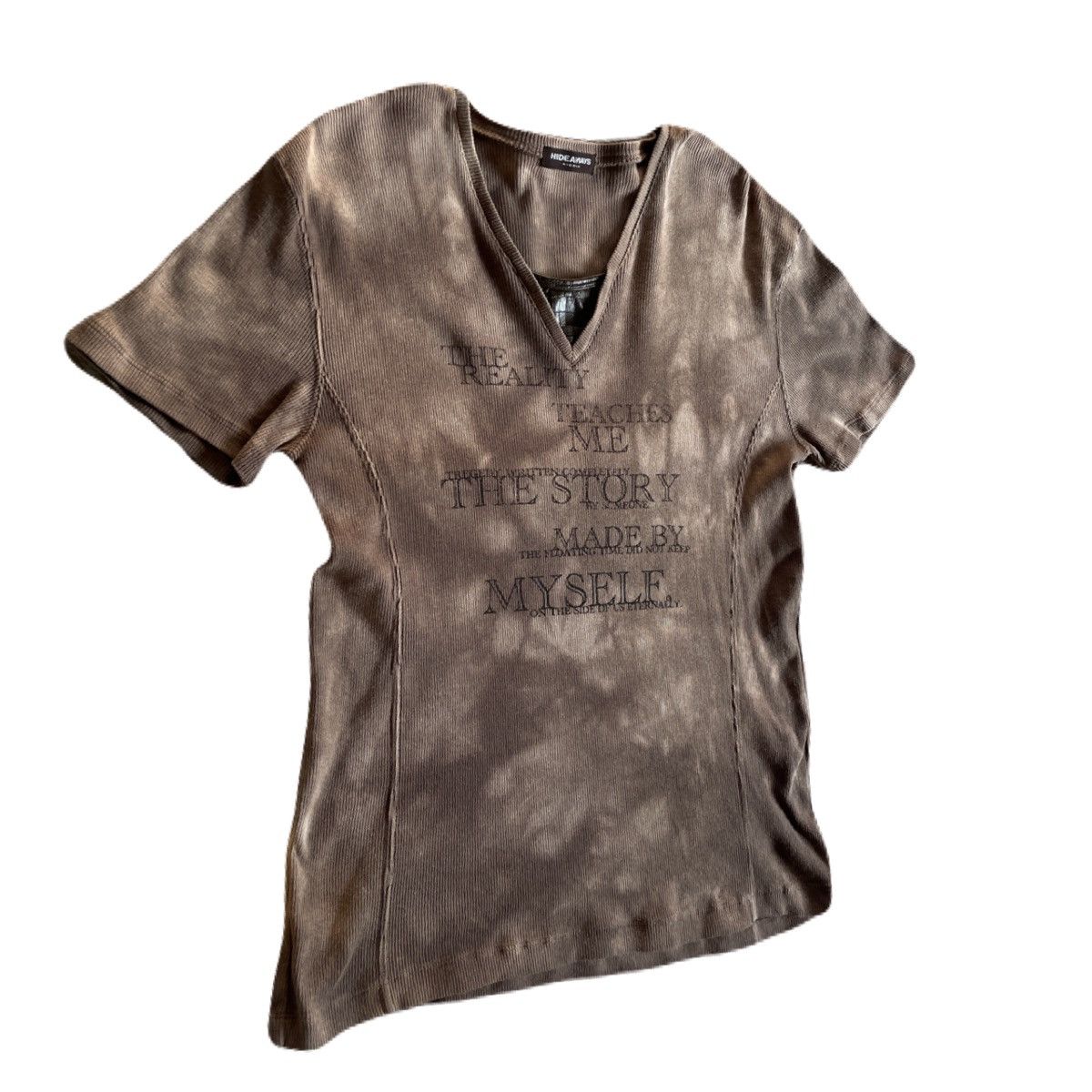 If Six Was Nine 2000s Japanese archive Vkei Layered Poem V-Neck Tee Y2K Size US S / EU 44-46 / 1 - 3 Thumbnail