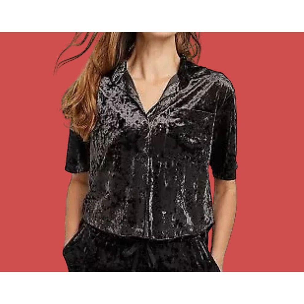 Other Star Above - Women's Sleep Shirt Short Sleeve Front Button D Size ONE SIZE - 1 Thumbnail
