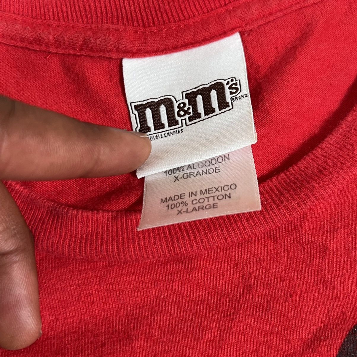 Other Vintage M&M's Shirt Red Big Face Mars Candy Short Sleevel Size US XL / EU 56 / 4 - 3 Thumbnail