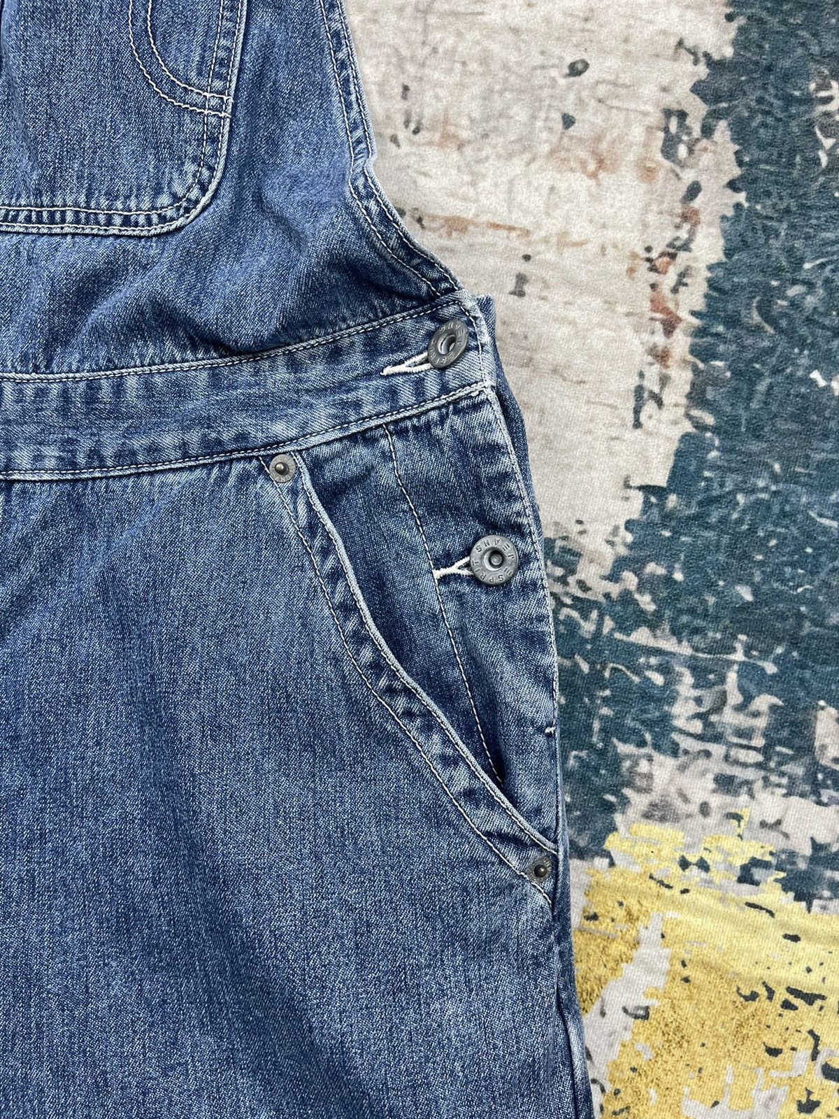 Esprit Vintage Esprit Denim Workwear Suspenders Jumpsuit Size US 30 / EU 46 - 7 Thumbnail