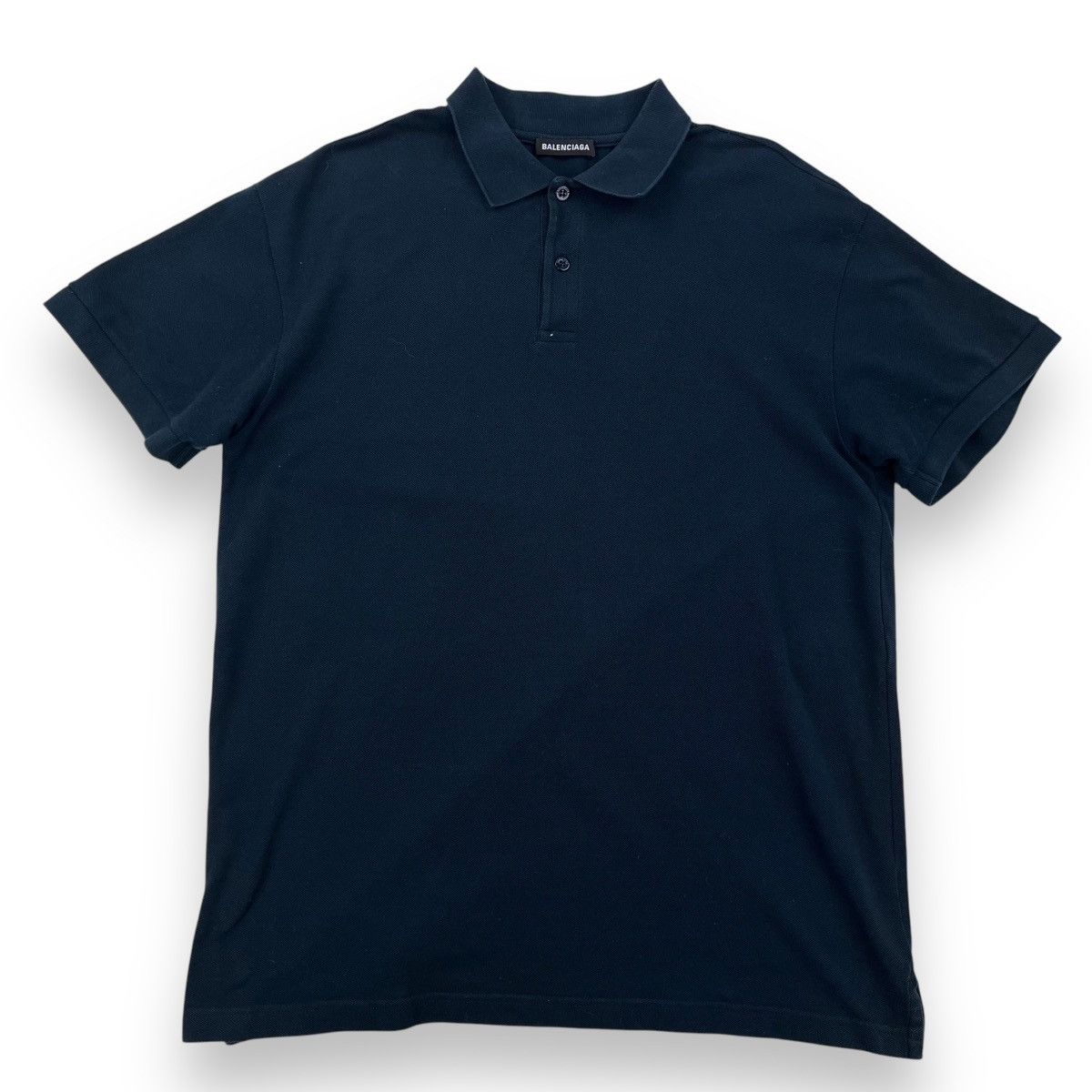 Balenciaga Balenciaga Est. 1917 Navy Polo Shirt Size US M / EU 48-50 / 2 - 2 Thumbnail