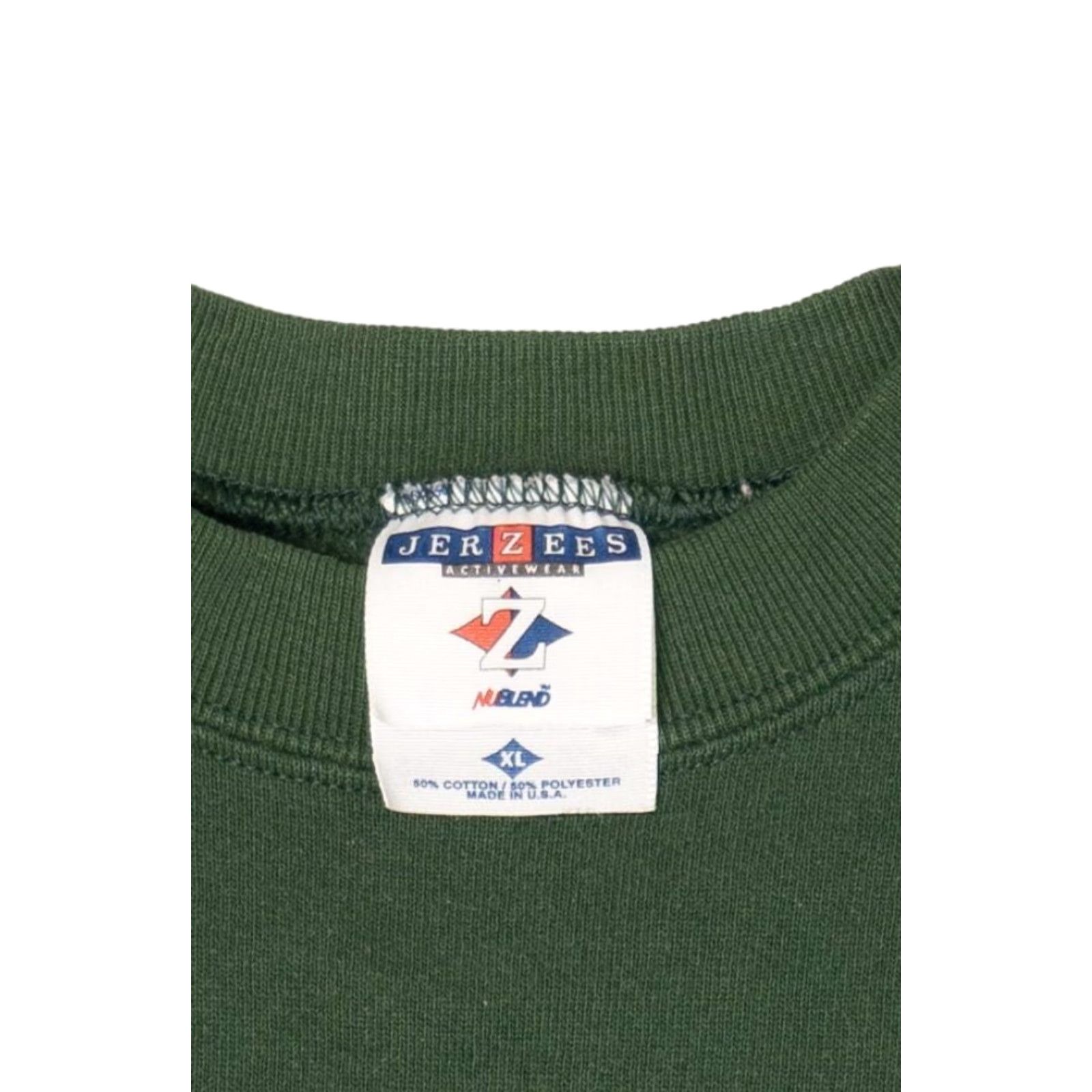 Jerzees VINTAGE Veterinary Technicians "Professionals Who Care" Sweatshirt 1990s Jerzees X-Large Green Mens Women? Size US XL / EU 56 / 4 - 5 Thumbnail