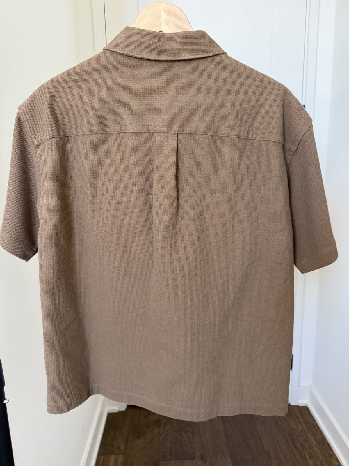 Frame FRAME Waffle Textured Shirt - Dark Brown Size US S / EU 44-46 / 1 - 4 Thumbnail