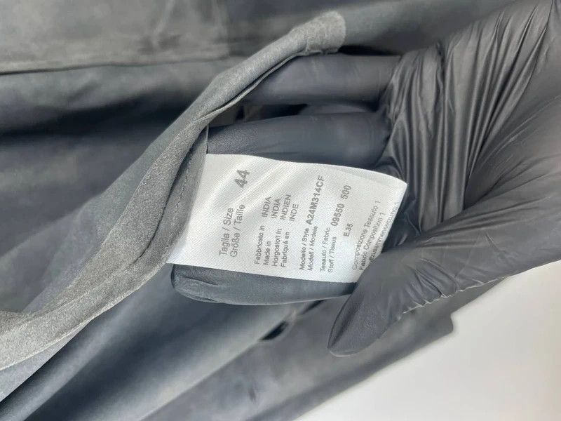 Other Via Masini 80 Firenze Womens Suede Leather Coat Grey Size L Size L / US 10 / IT 46 - 6 Thumbnail