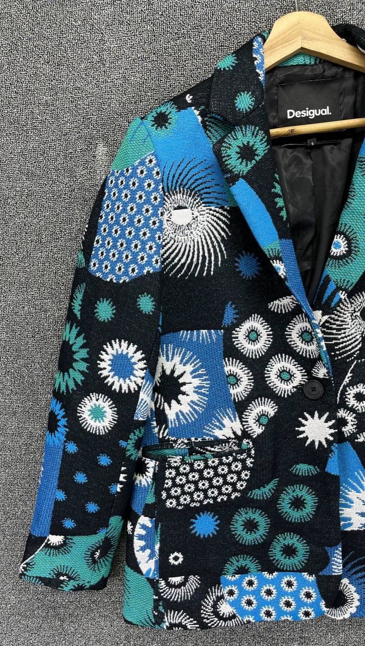 Desigual Vintage Desigual Rare Design Coat Jacket Size US S / EU 44-46 / 1 - 4 Thumbnail