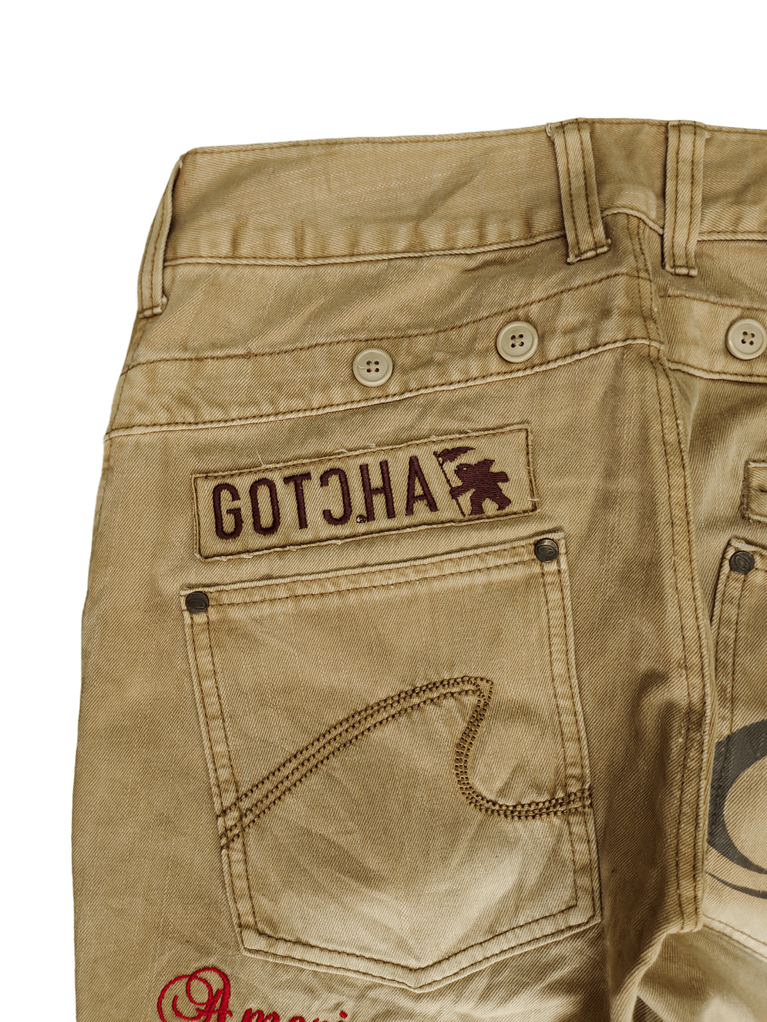 Hysteric Glamour Gotcha Patches Distress Faded Denim Pants Size US 32 / EU 48 - 13 Thumbnail