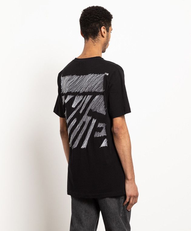 Off-White o1y0325 Logo Crewneck T-Shirt in Black Size US S / EU 44-46 / 1 - 4 Thumbnail