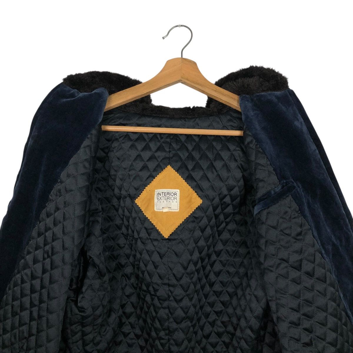 Japanese Brand 🔥RICH DARK BLUE BOMBER JACKET FUR INTERIOR ISSEY MIYAKE Size US L / EU 52-54 / 3 - 17 Thumbnail