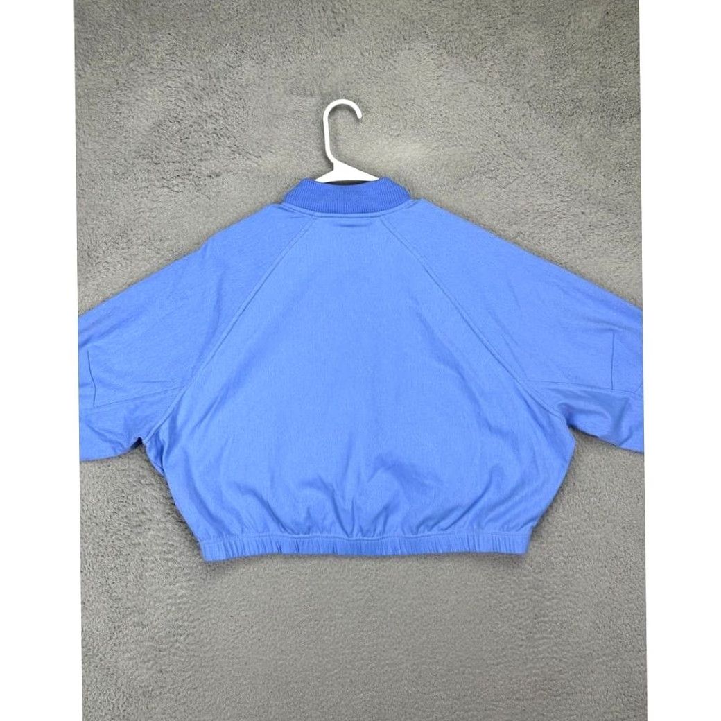 Nike Nike Jacket Women L Blue Dri-Fit Tennis Crop Nylon Blend Full Zip Activewear Size L / US 10 / IT 46 - 2 Thumbnail