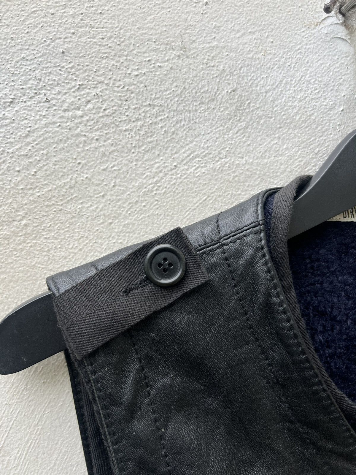 Dirk Bikkembergs × Vintage Vintage 90s DIRK BIKKEMBERGS Detachable Linig Leather Vest Size US M / EU 48-50 / 2 - 10 Thumbnail