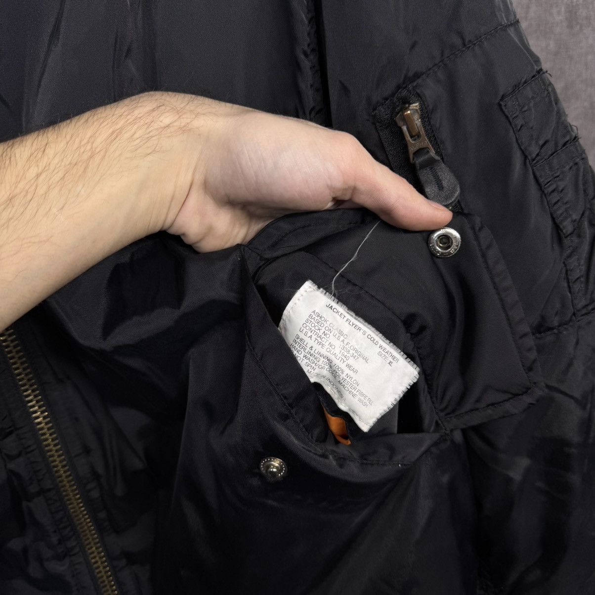 Alpha Industries × Vintage Vintage Alpha Industries MA1 Bomber Jacket Size US XL / EU 56 / 4 - 5 Thumbnail