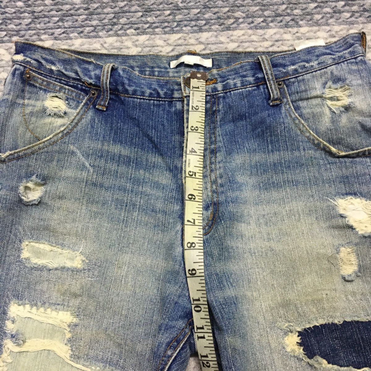 Japanese Brand Dirty & Distress Japanese Brand Punk Rock Denim Size US 31 - 18 Thumbnail