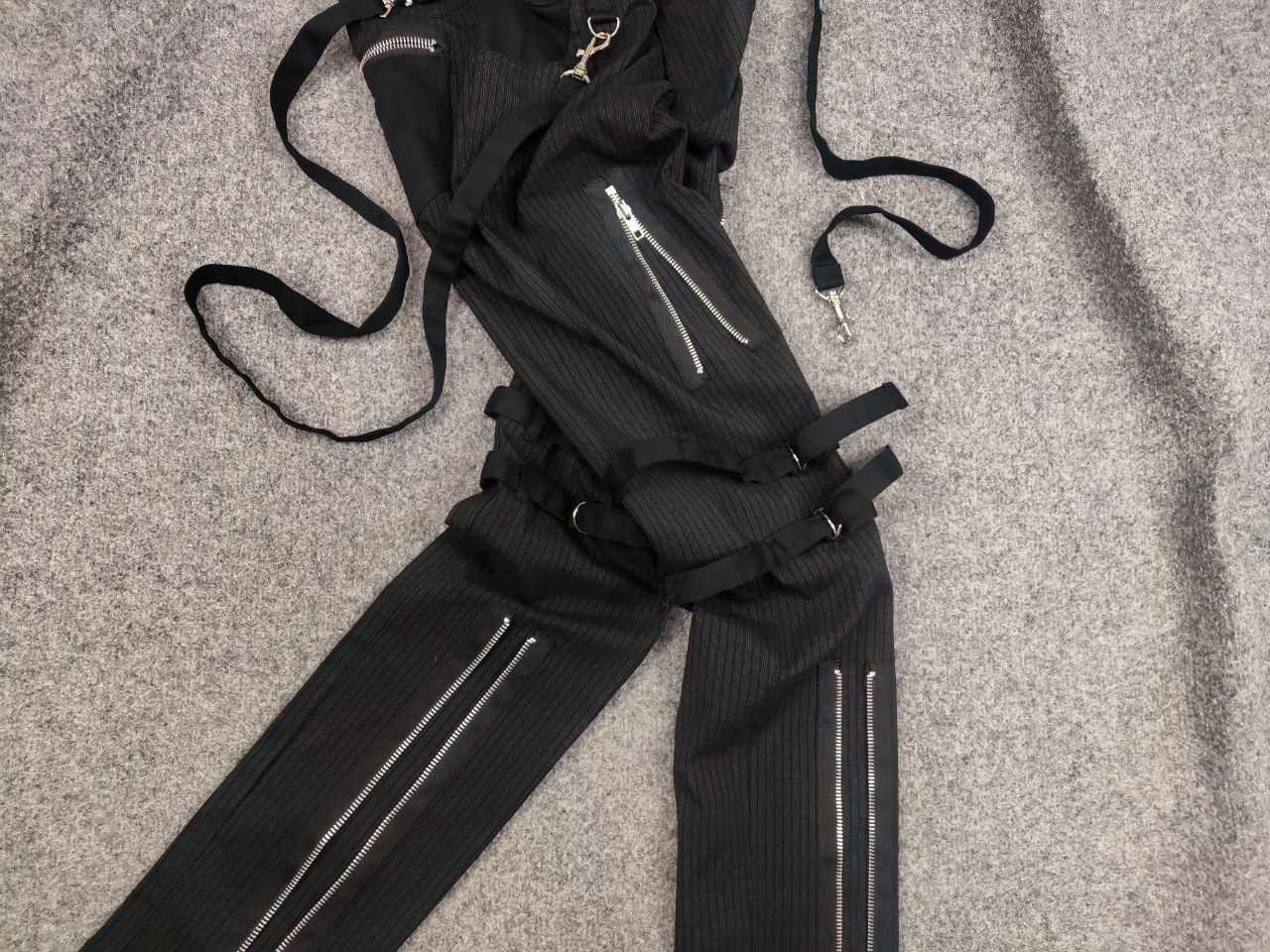 Japanese Brand Rare Mercy Y2K Bondage Zip Pants Cyber Punk Rave Techno Size 32" / US 10 / IT 46 - 3 Thumbnail