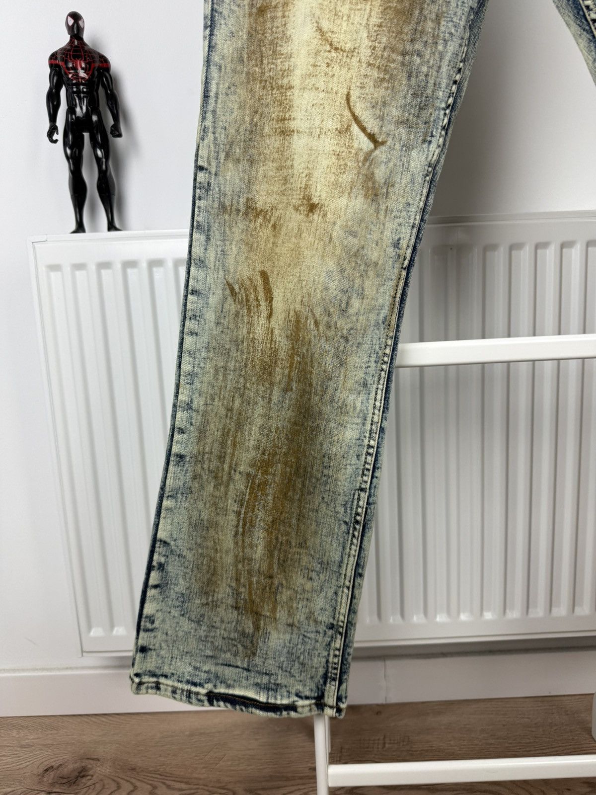 If Six Was Nine × Japanese Brand Rock Rebel flared distressed jeans Size US 34 / EU 50 - 4 Thumbnail