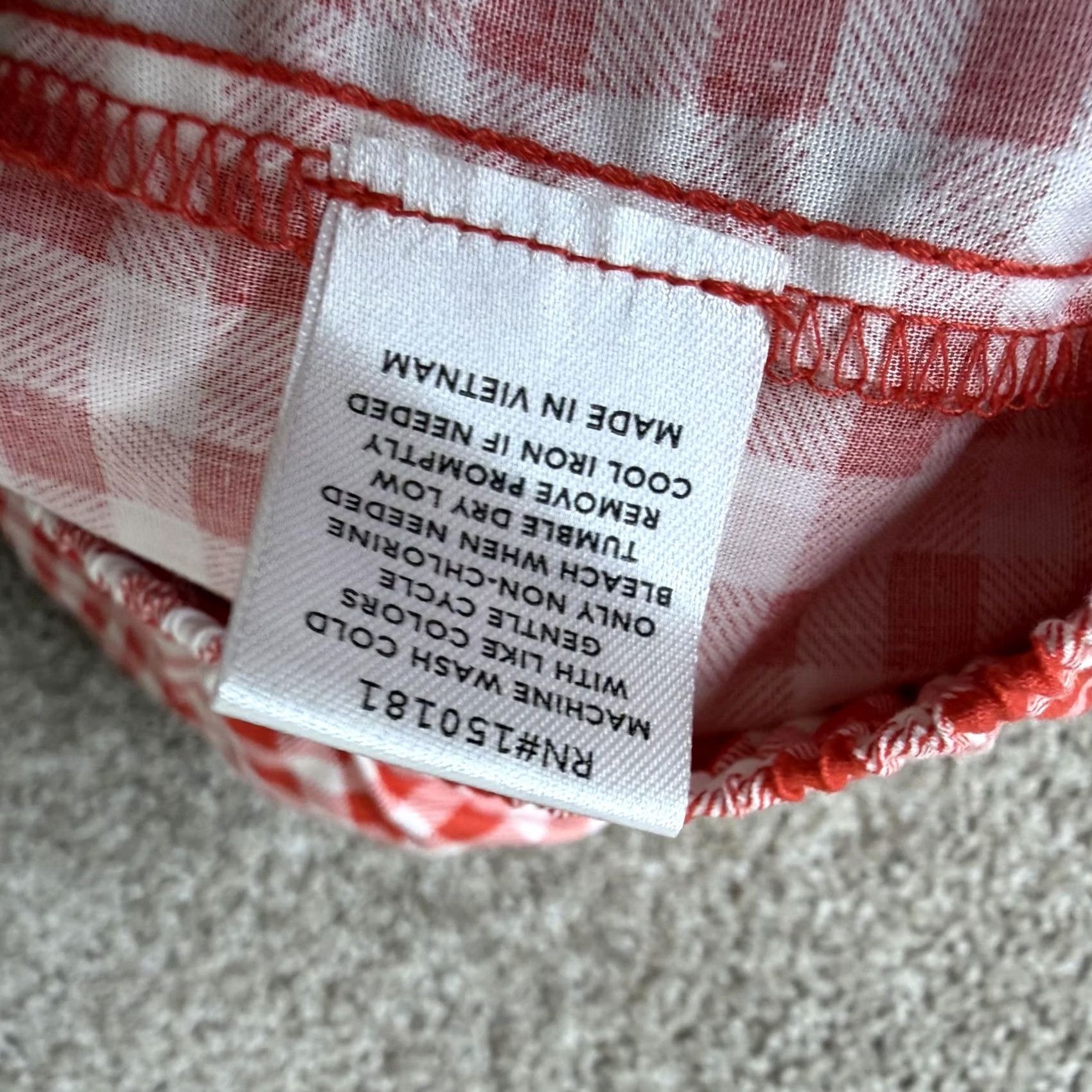 Vintage Grayson Threads Pants Womens L Red Pajama Check Cotton Button Sleepwear Size 36" / US 14 / IT 50 - 5 Thumbnail
