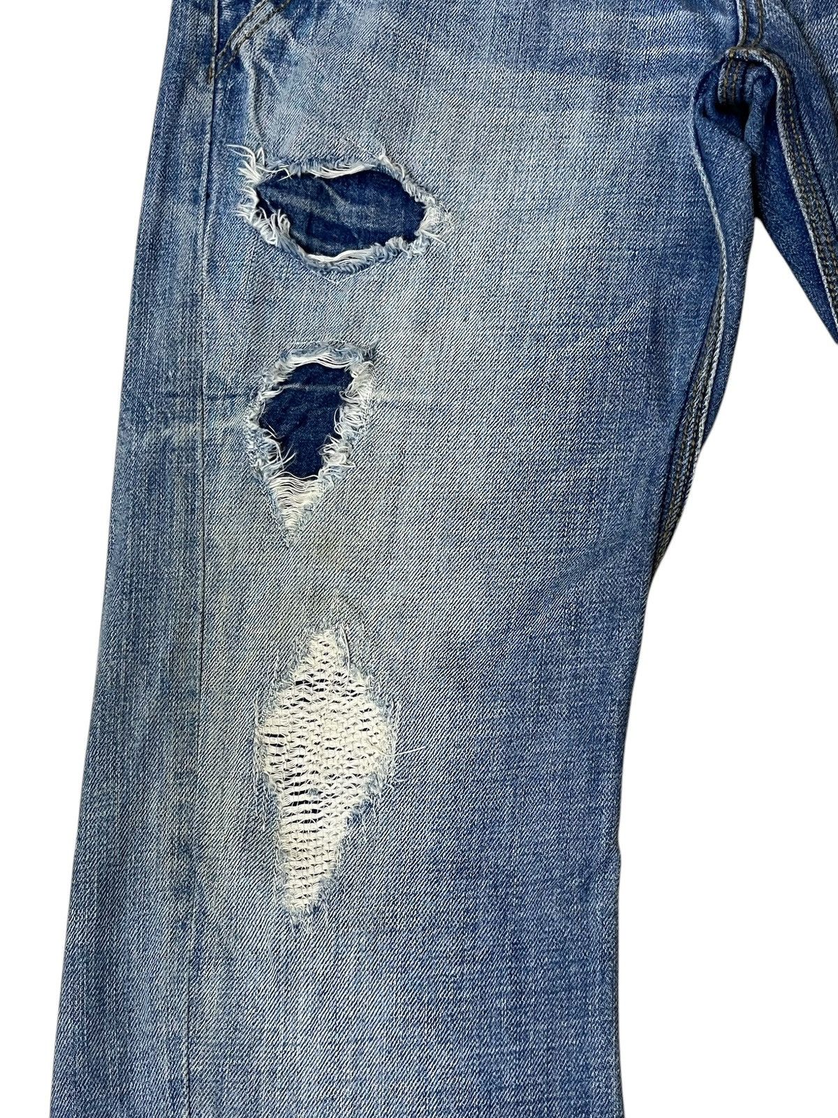 Nicole Club SICK🔥NICOLE CLUB FOR MEN DISTRESSED FLARED JEANS Size US 34 / EU 50 - 5 Thumbnail