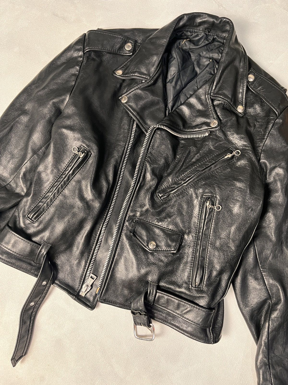 Vintage RAMONES LEATHER JACKET Size US M / EU 48-50 / 2 - 8 Thumbnail