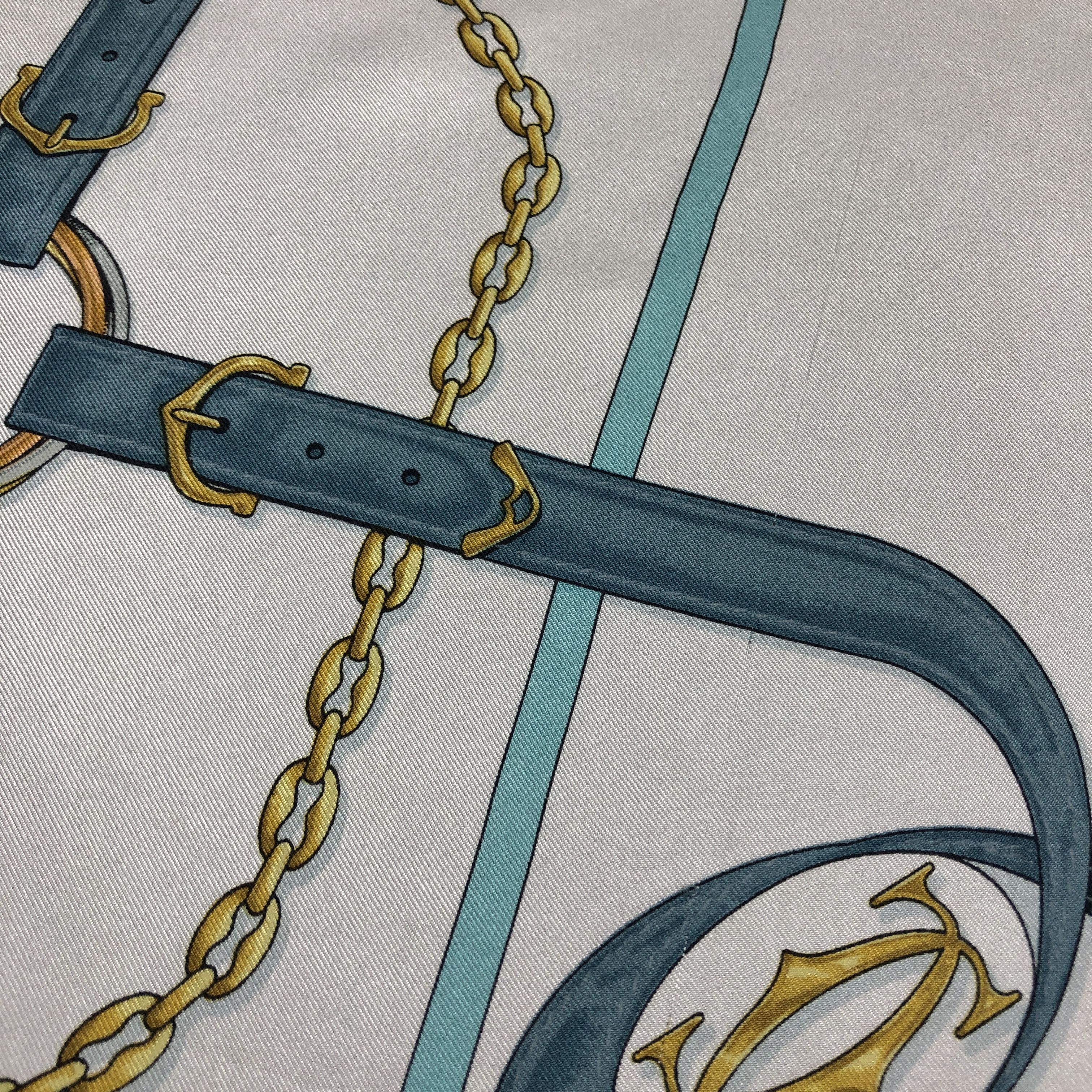 Cartier × Vintage Vintage Cartier SILK Scarf Twill Stole Wraps Scarves Size ONE SIZE - 12 Thumbnail