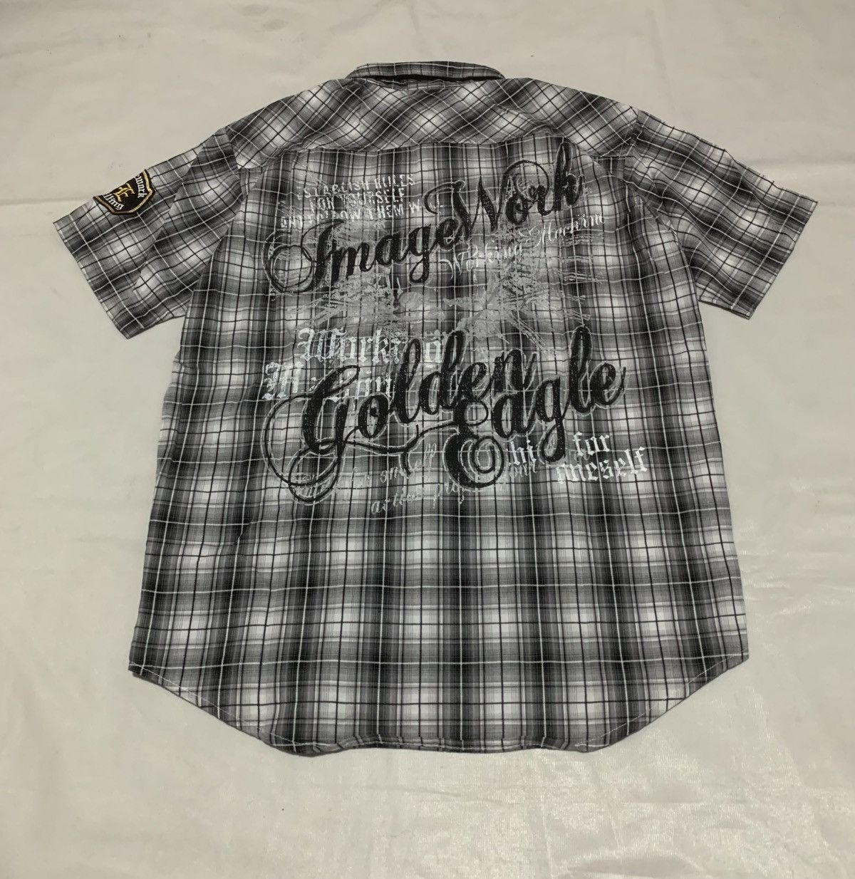 Japanese Brand Japanese Sirmione Poem Patch Plaid Shirt Size US S / EU 44-46 / 1 - 11 Thumbnail