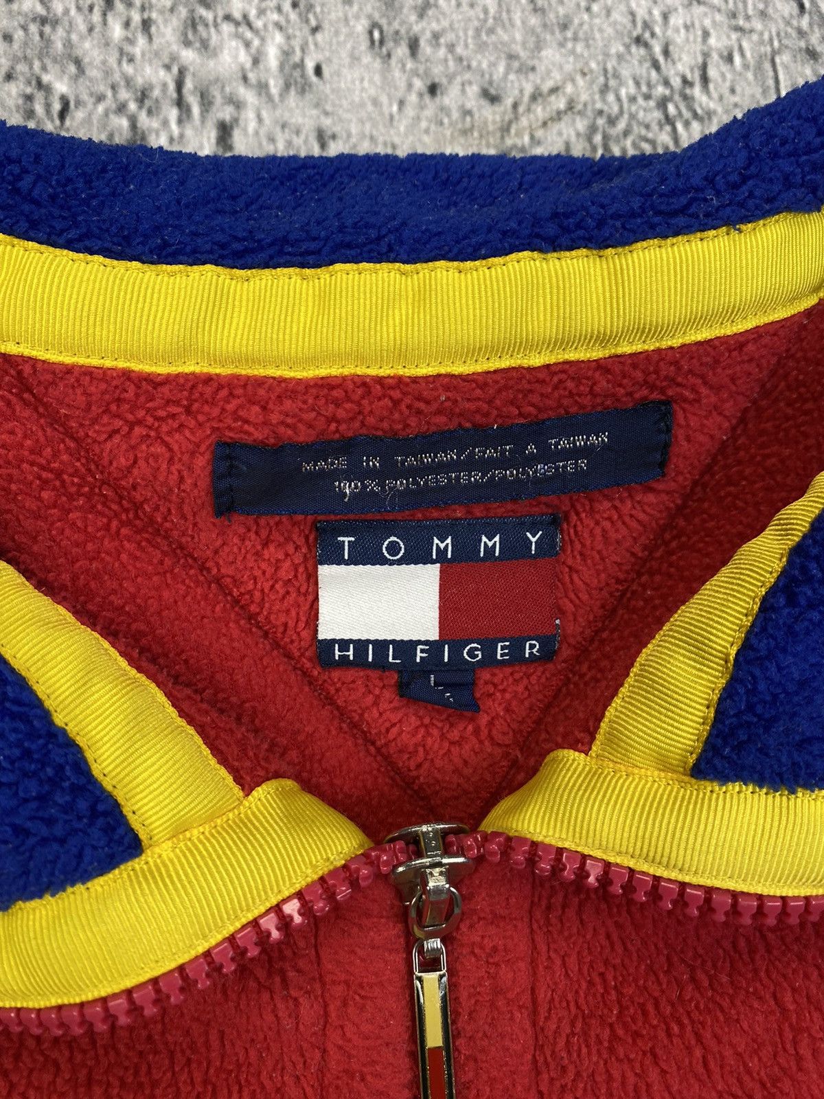 Tommy Hilfiger × Vintage Vintage Fleece Tommy Hilfiger 90’ Size US L / EU 52-54 / 3 - 7 Thumbnail
