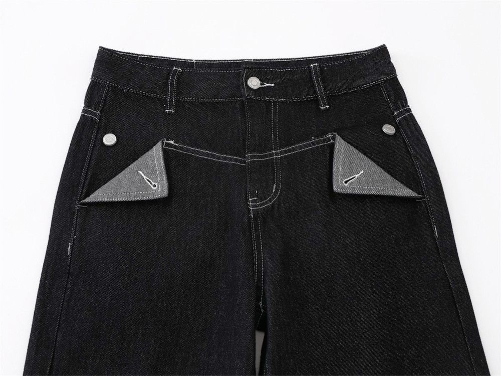 Jean Men's cleanfit high street casual loose wide-leg jeans Size US 32 / EU 48 - 3 Thumbnail