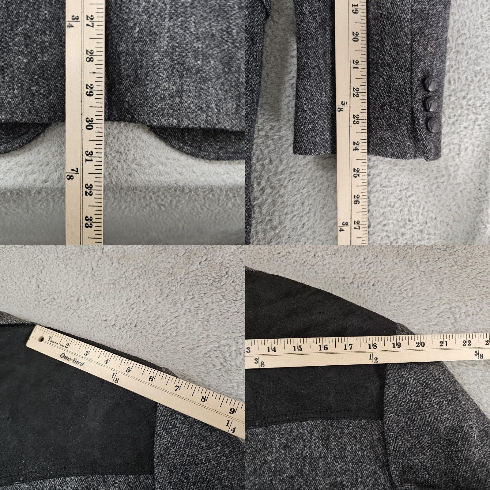 Pendleton VINTAGE Pendleton Jacket Mens 44 Gray Wool Suede Elbow Patches 80s Size US S / EU 44-46 / 1 - 8 Thumbnail