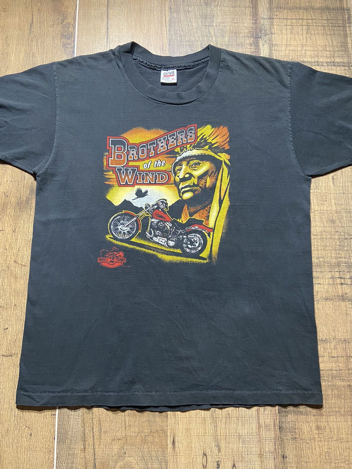 Anvil Vintage Sturgis 1994 motorcycle rally tee Size US XL / EU 56 / 4 - 1 Thumbnail