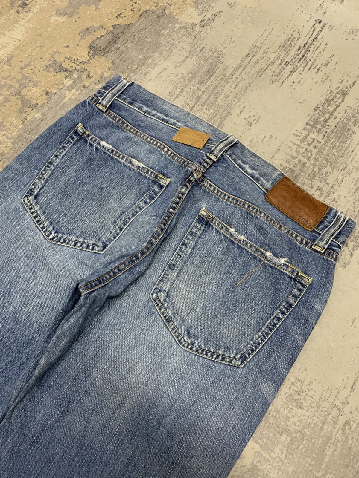 Japanese Brand Vintage Uniqlo S002 Japan Stone Wash Jeans 31x30 Size US 31 - 8 Thumbnail