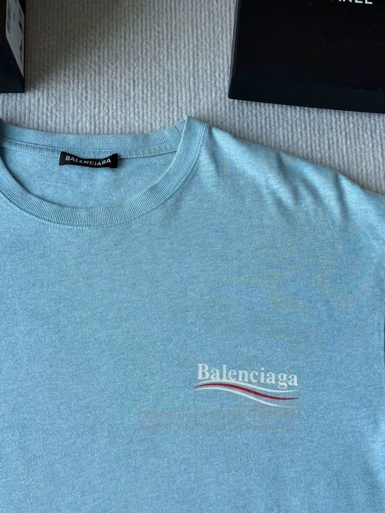 Balenciaga Balenciaga Misty blue Coke short sleeve Size US S / EU 44-46 / 1 - 3 Thumbnail