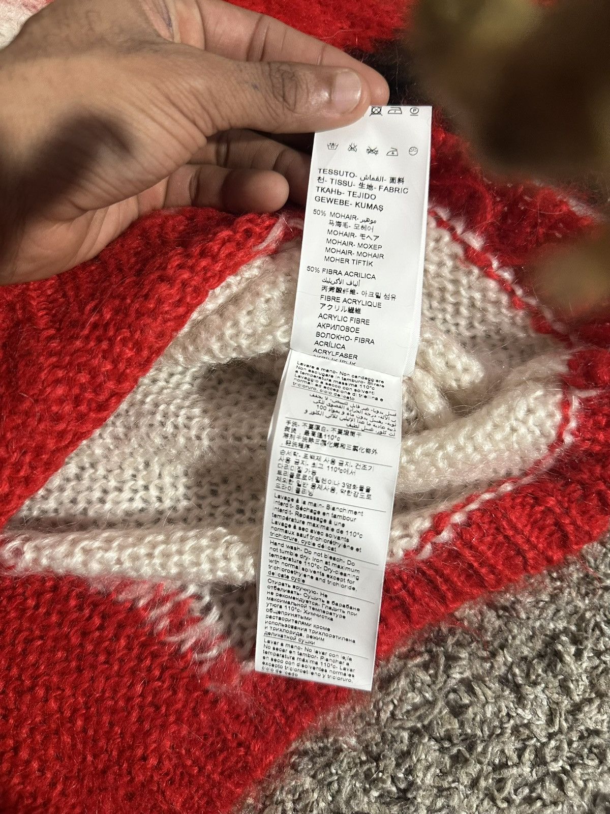424 424 Red Mohair Sweater Size US XS / EU 42 / 0 - 4 Thumbnail