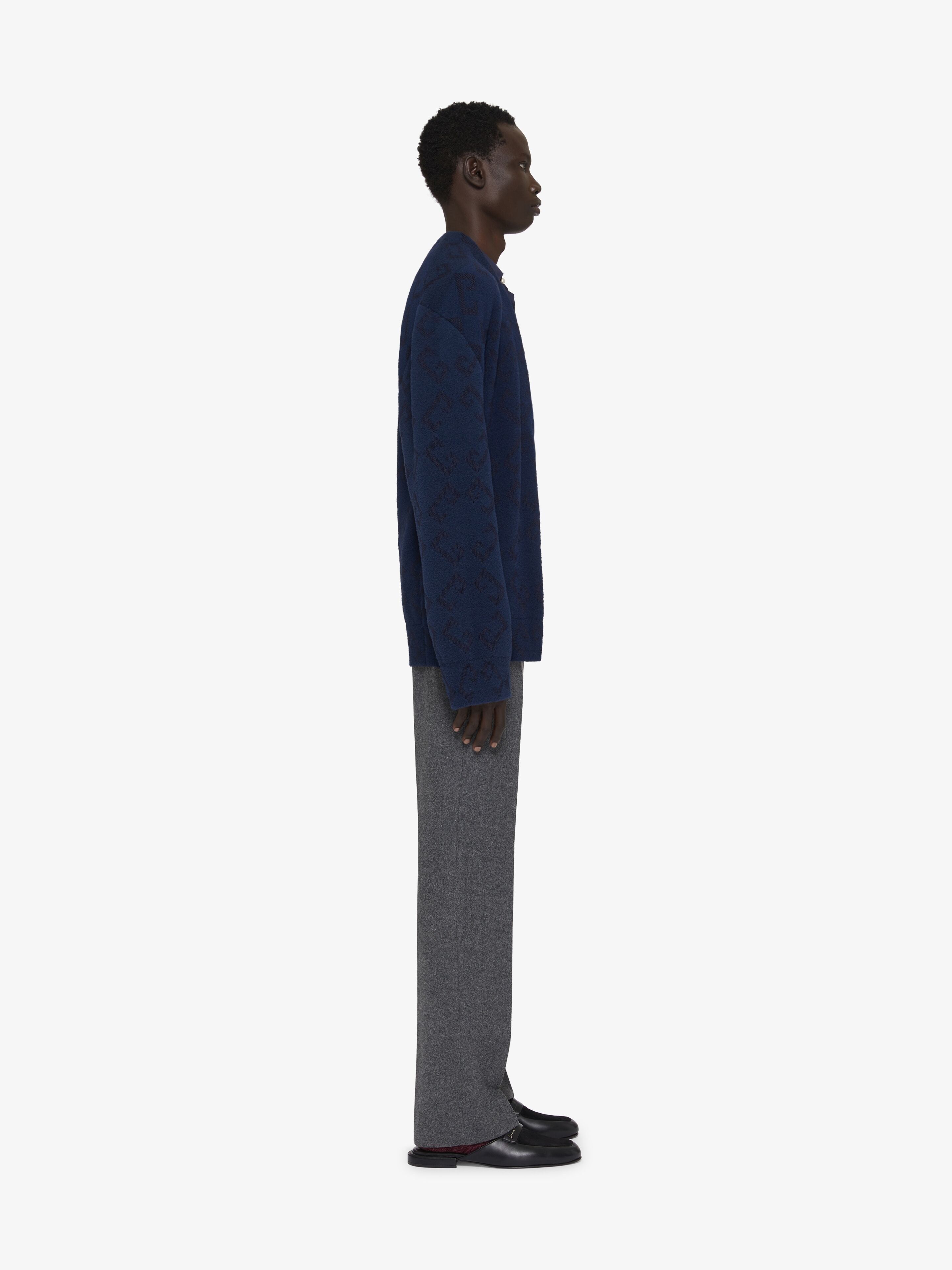 Givenchy oc11z0725 Cardigan Sweater in Dark Blue Size US M / EU 48-50 / 2 - 2 Thumbnail