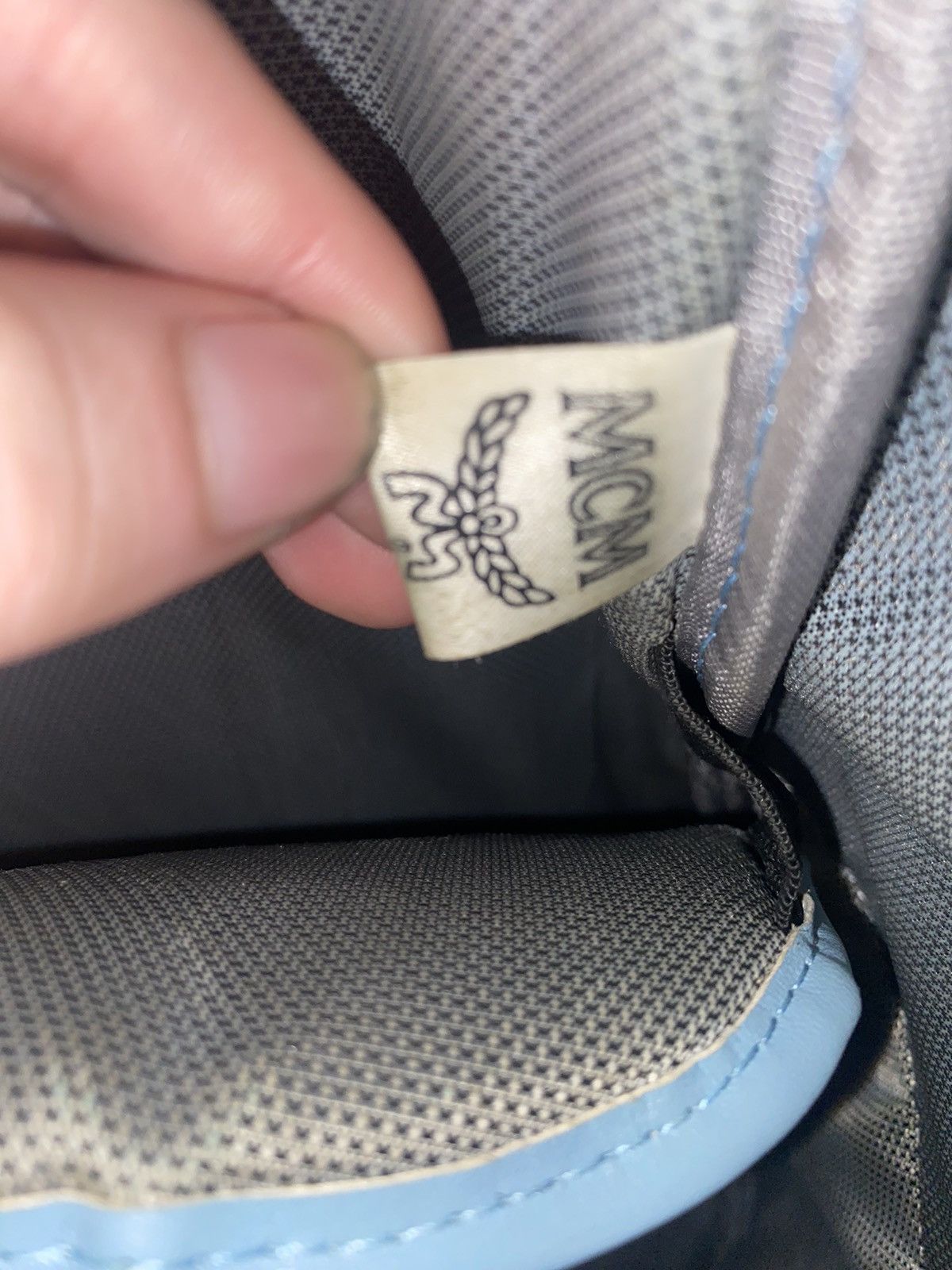 Light Blue customize MCM Backpack