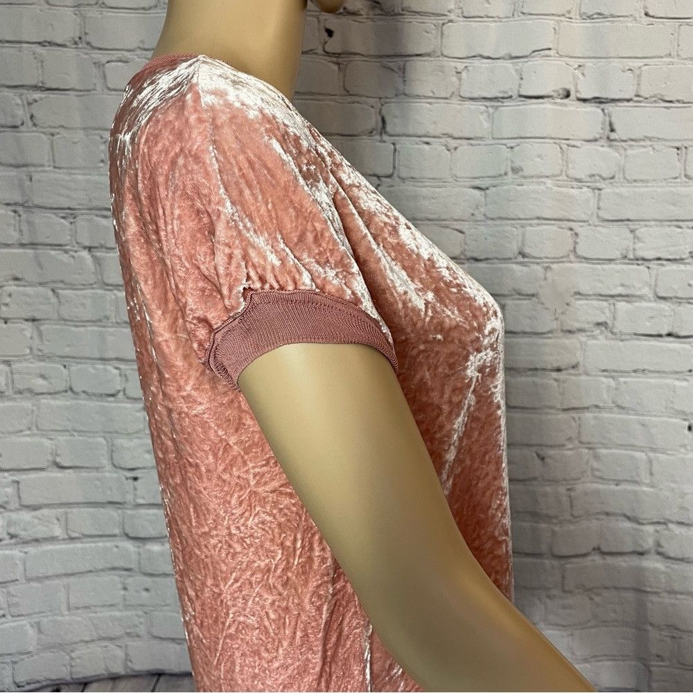 Theory New Theory Crushed Crinkle Velvet Antique Rose Rayon Silk T Size XS / US 0-2 / IT 36-38 - 9 Thumbnail