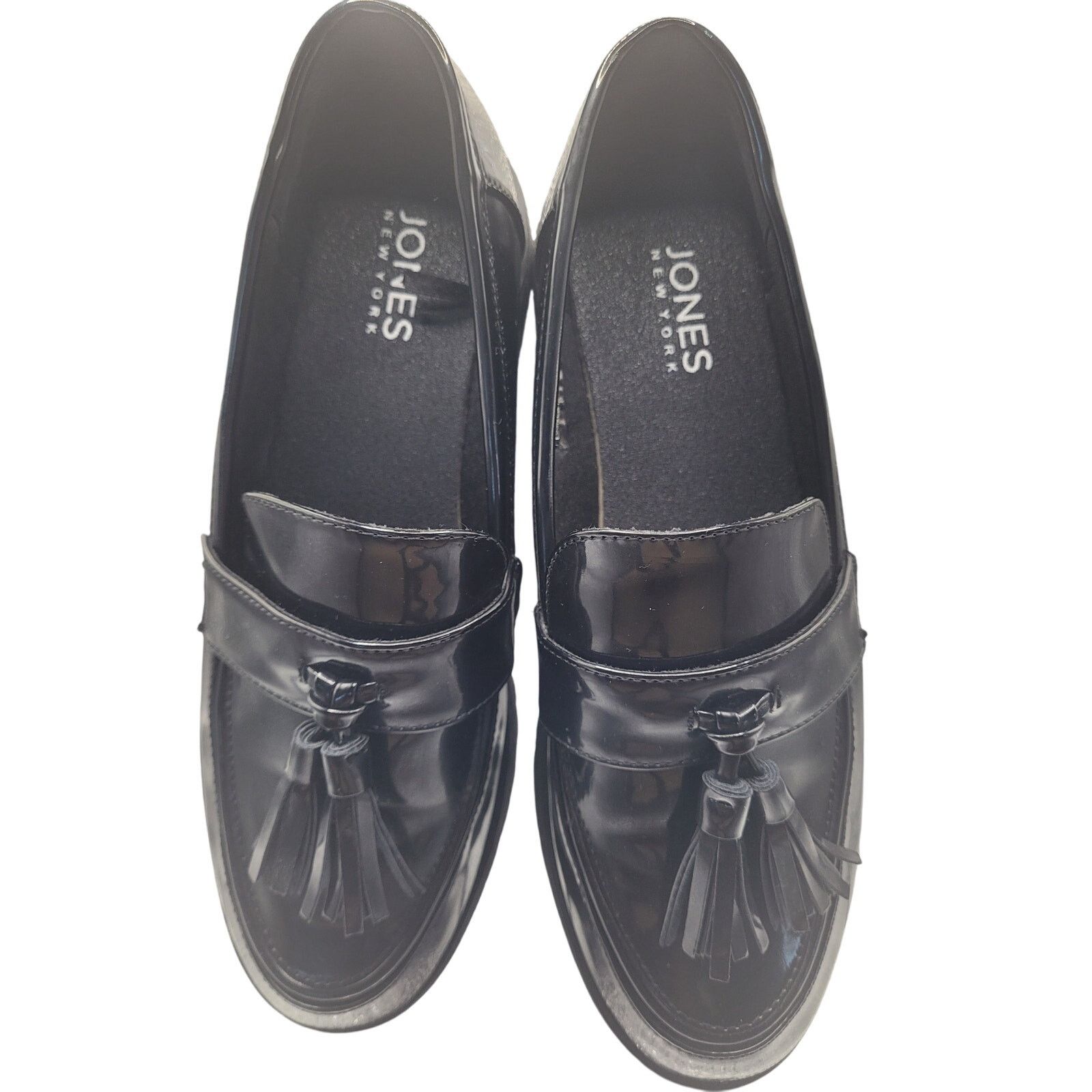Jones New York Jones New York Women Black Loafers Tassels 1" Heel Sz 9 Size US 9 / IT 39 - 7 Thumbnail