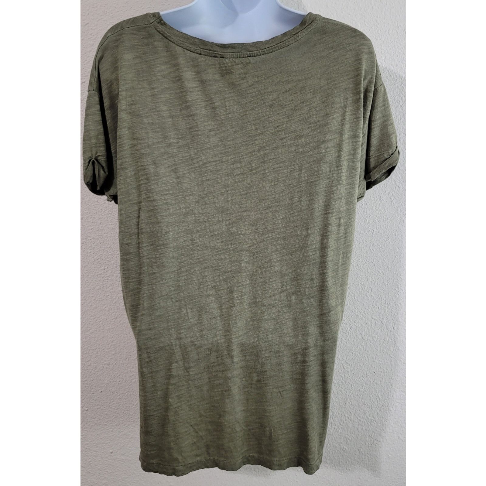 Other Postage Stamp Anthropologie Green V Neck Slub Knit Top Small Size S / US 4 / IT 40 - 3 Thumbnail